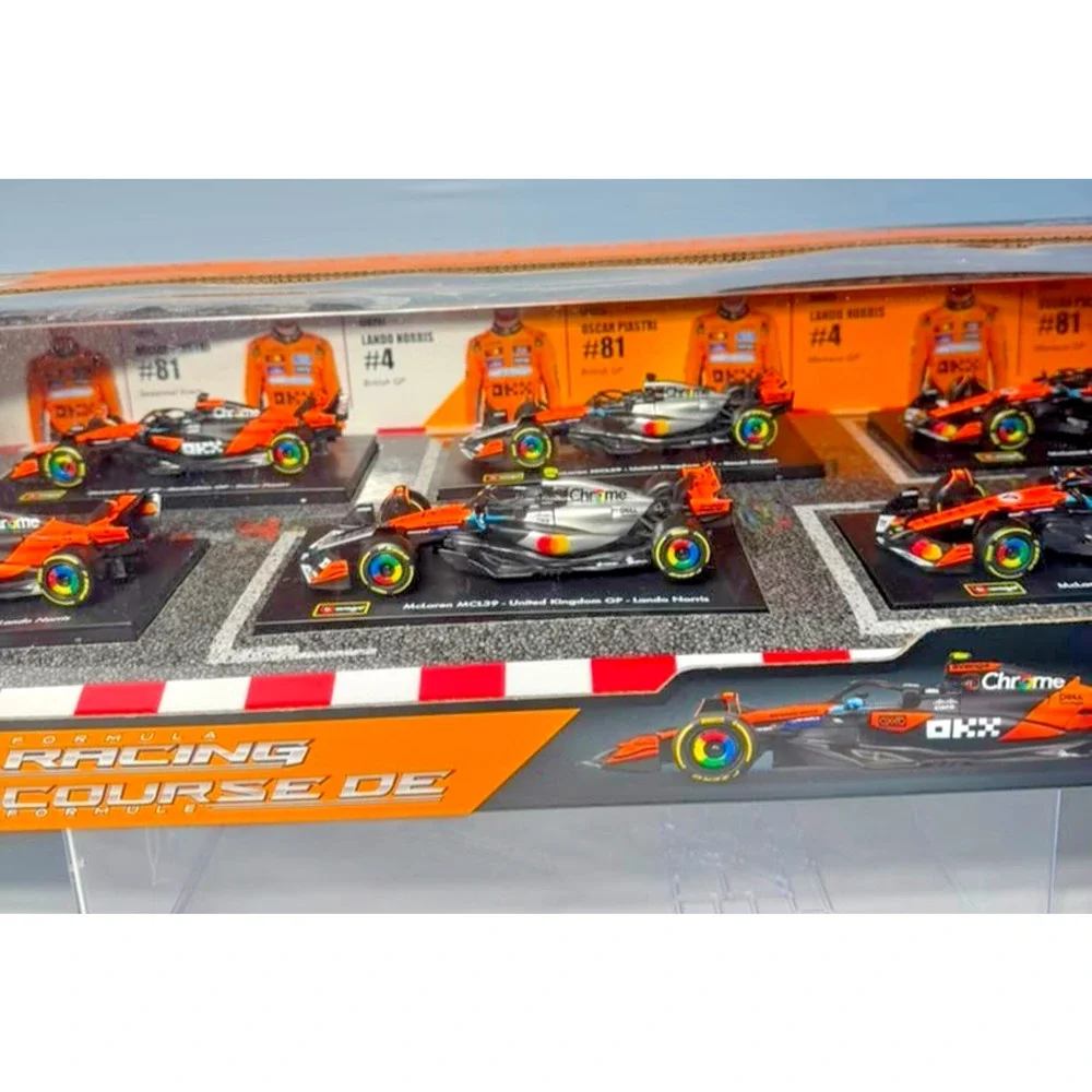Bburago 1:43 McLaren Formula 1 Racing Team Special Livery Diecast Car Set